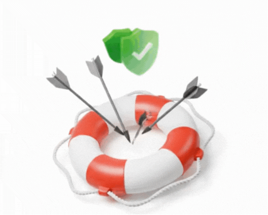 Salvavida rotando. Target estratégico